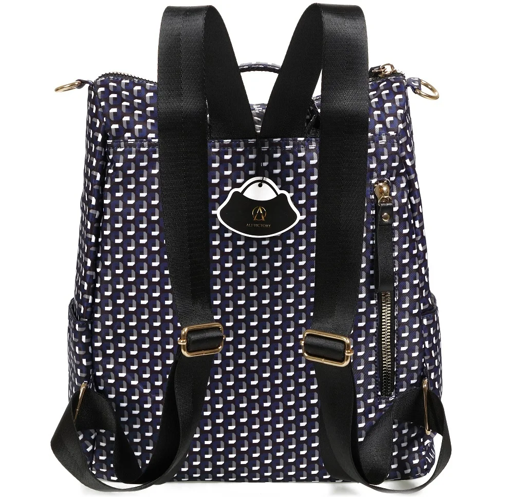 
Waterproof Nylon Women Backpack Purse Multipurpose School Travel Shoulder Bag 