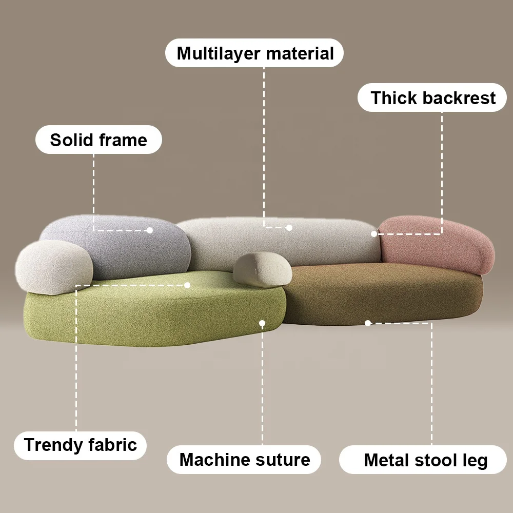 High Quality Suppliers Direct Selling Luxury Fashion Sofa Design Modern  Colourful Living Room Sofa