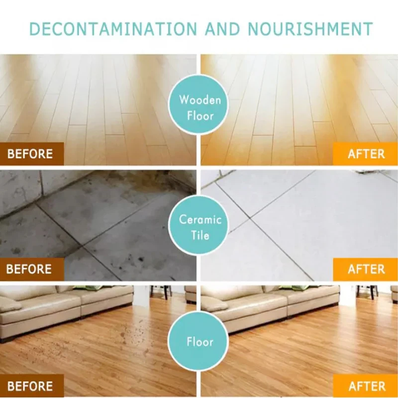 Household Multifunctional Ceramic Tile Cleaner Spray Detergent Effectively Decontaminate Remove Yellow Spots on the Stone Floor