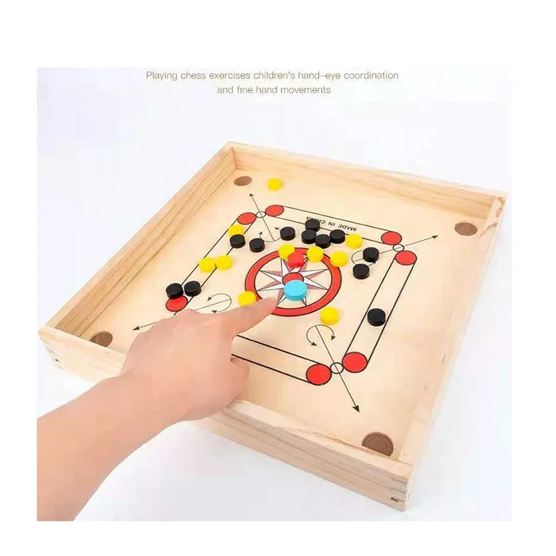Производитель производитель Лудо настольная игра пары играть Carrom акраббле штук деревянные шахматы мини стол