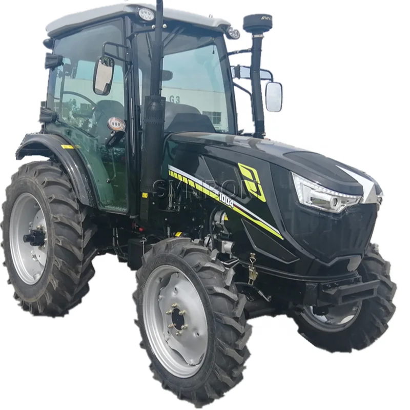 Best Price China Factory 4wd Wheel 100hp Farm Tractor With Garden Tractor  For Agriculture Mini Tractor for Sale