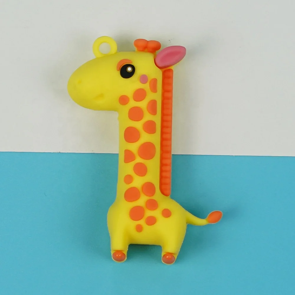 Custom Arabic numerals 0~9 key pendant accessories soft PVC figure