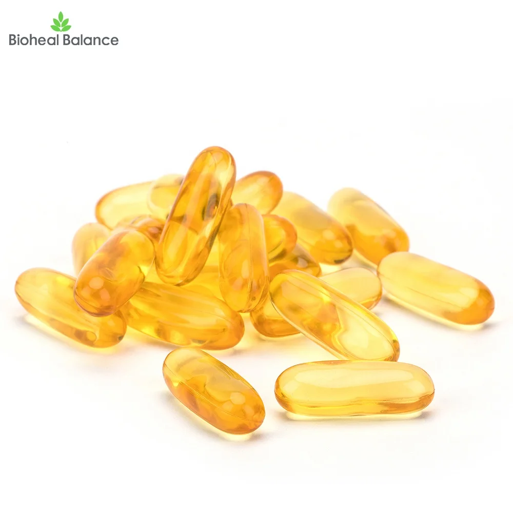 OEM Private Label Omega-3 Fish Oil Soft Capsules Omega 3 Fatty Acids EPA  DHA Lemon Flavor 100 Softgels