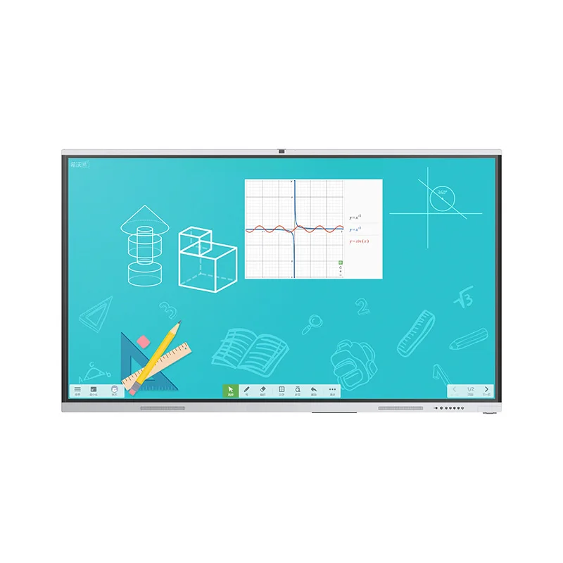 85 86 inch finger multi touch screen lcd display classroom electronic smart interactive white board