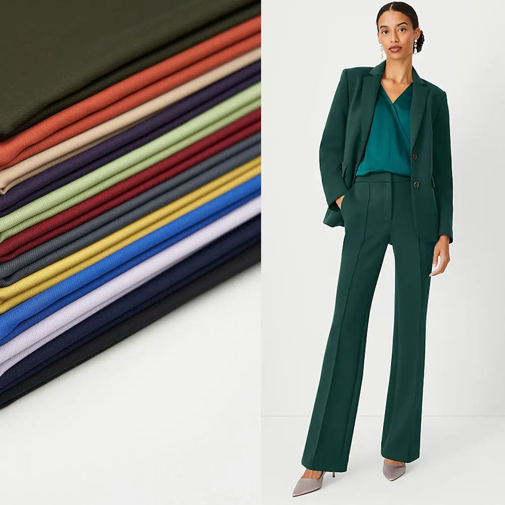 Wholesale Polyester Rayon Twill Fabric For Suit Hospital Doctors Nurse Uniforms And Thobe Uniforms