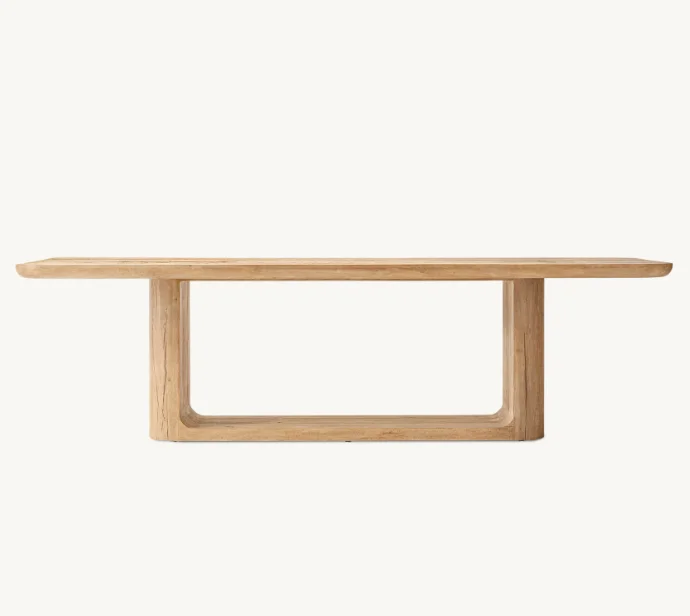 2023 Factory Direct Modern Furniture Rectangular Combination Solid Oak Dining Table