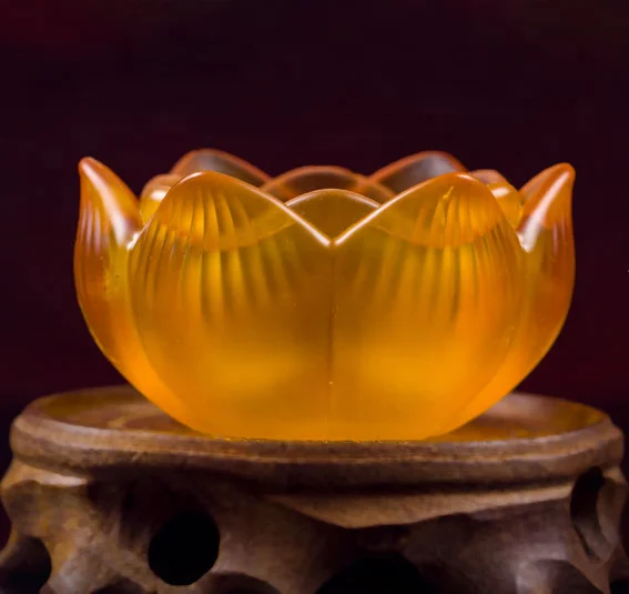 Buddha Tealight Candle Holder 7 Colours Oil Lamp Lotus Holder Sacrificial lamp Worship Light Prayer Lamp