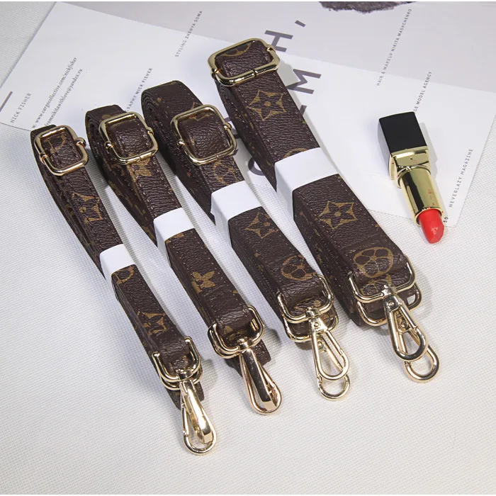 High Grade Famous Printing Leather Shoulder Straps Fashion Custom Design Crossbody Bag Leather Straps