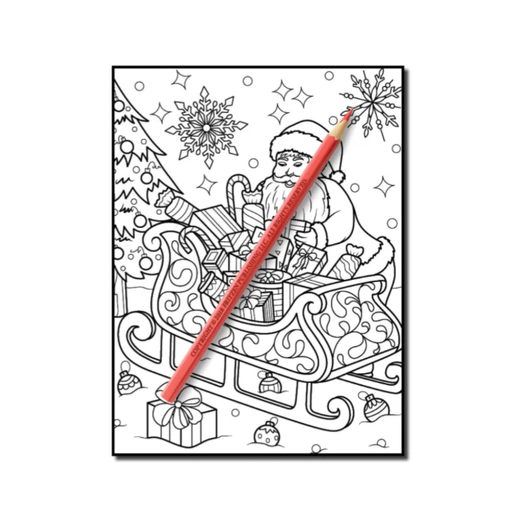 wholesale custom magic water drawing christmas baby child gel pens filling coloring book printing for adults kids