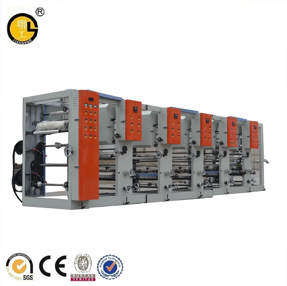 
6 color gravure printing machine 1000mmwidth plastic printing machine small gravure printing machine 