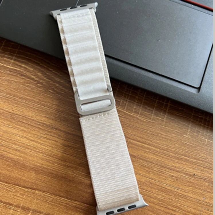 Factory price Adjustable nylon watch bands for Apple iwatch series 8 7 6 5 SE Alpine loops watch straps 49mm45mm 38mm40mm