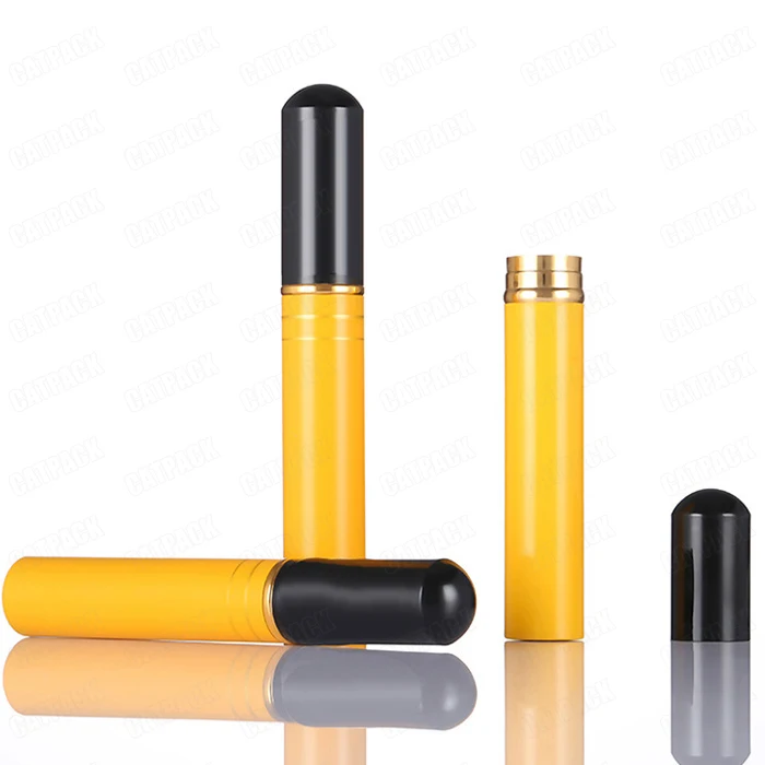 Portable Lining Cedar Wood Metal Siglo Vi Cigar Travel Humidor Tubes