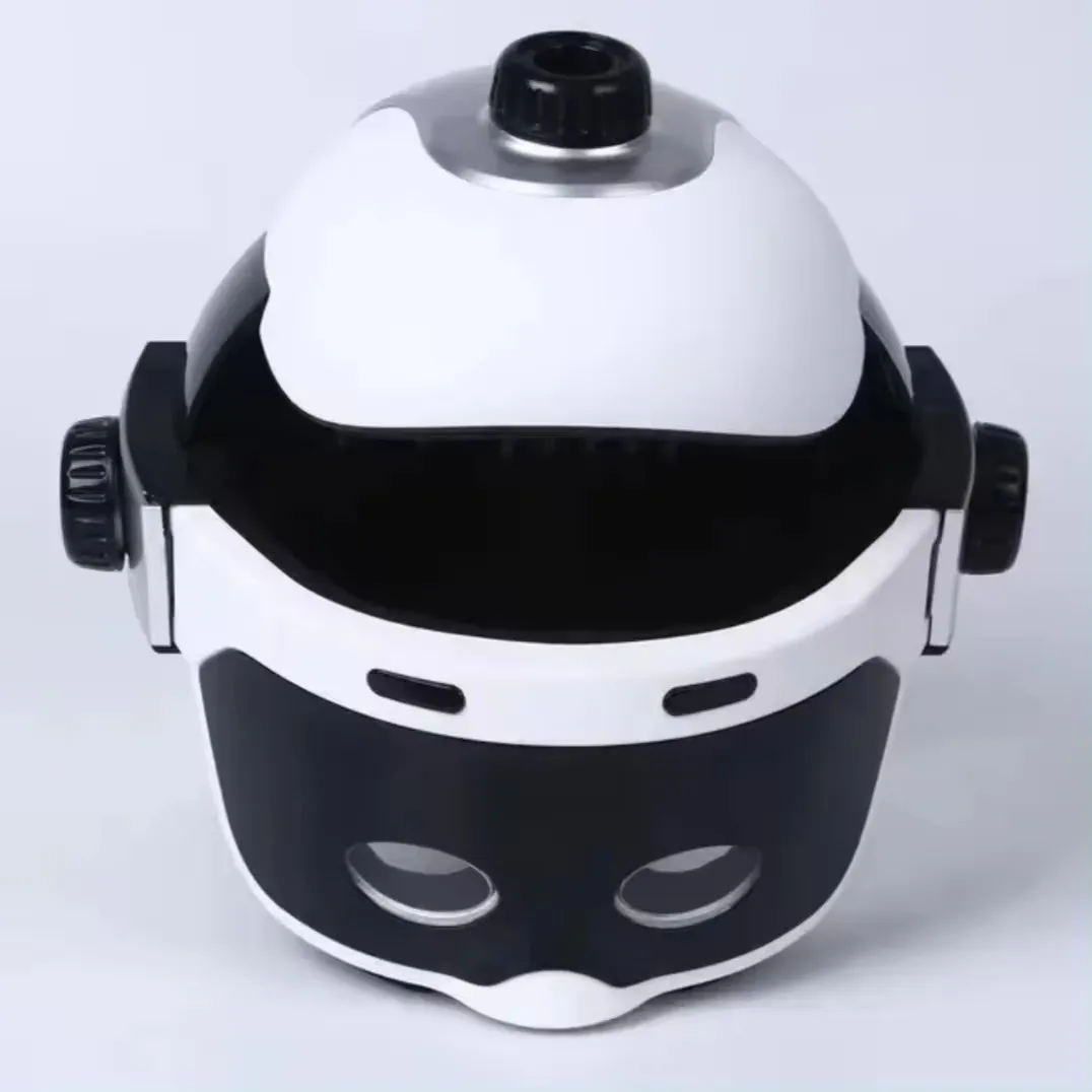 Wireless 3D Automatic professional adjustable digital vibrating head & eyes massage helmet support dropshipping head massager