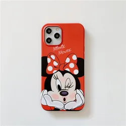 Anime Mickey Minnie mouse stitch Shockproof Phone Case For iPhone 12 Mini 12promax 11 XS X Cover free shipping