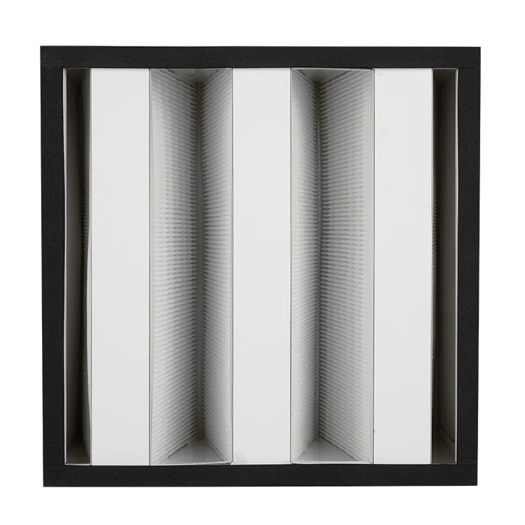 Medium efficiency F7 F8 F9 V-type air filter