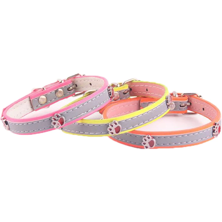 Custom logo luxury metal buckle dog jewelry collar pet leather dog collar