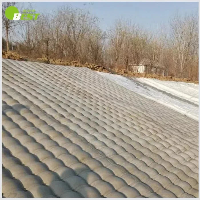 500g double-layer woven geotextile mattress for river bed reinforcement embankment flood control and water channel erosion