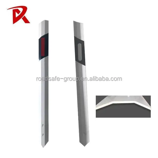 Traffic PVC Flexible Delineator Highway guardrail Reflective top post Roadside Warning Plastic Delineator road lane guide posts
