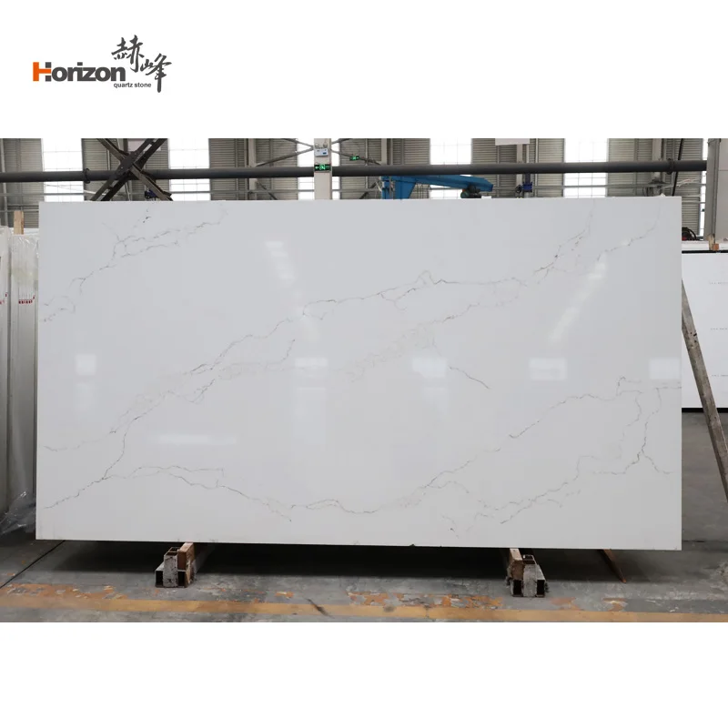 Horizon оптовая продажа кварцевый камень искусственная кварцевая плита calacatta сделано в Китае для кухонных