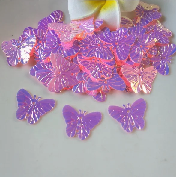 
20mm sequins butterfly design DIY clothing shoes hats bags accessories 