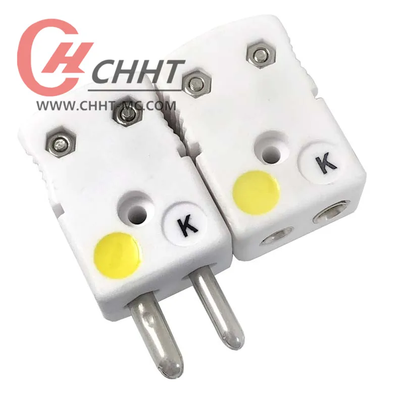 Type K male and female ceramic thermocouple connector Standard ceramic large plug ceramic connector