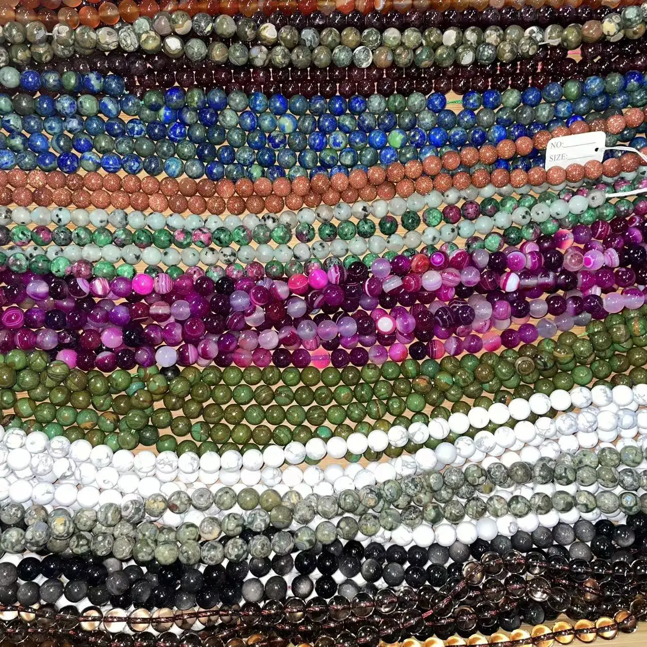 60+ Types Full Range Natural Stone Beads 4-12MM Round Loose Beads For Necklace Bracelet Making
