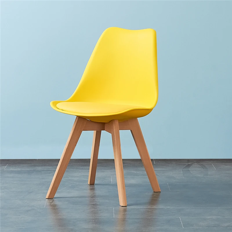 
Free Sample wholesale household dining furniture classic design dining room tulip chairs modern with beech wood legs 