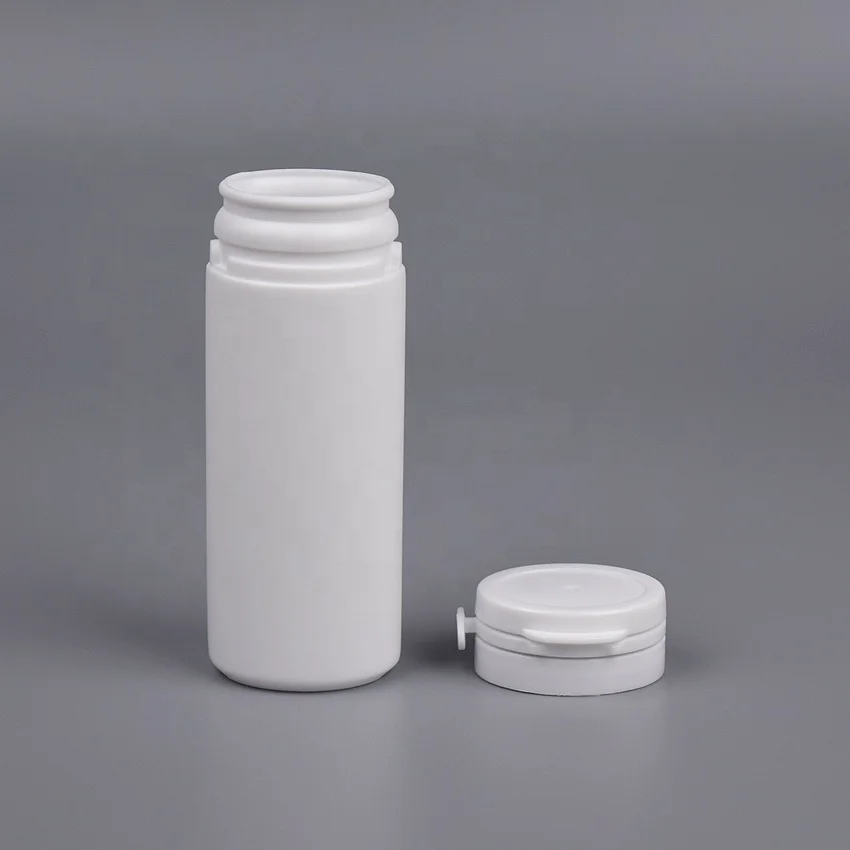 50ml HDPE plastic bottle use for medicine, bottle with snap cap for tablet