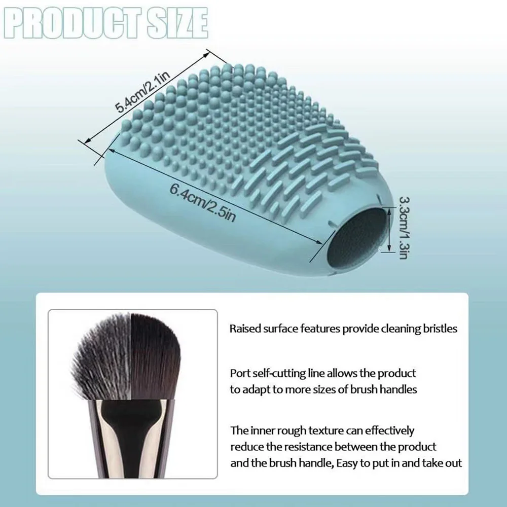 Multi-fonctio Silicone Makeup Brush Covers Makeup Brushes Cleaning Mat Dustproof Travel Protector Makeup Brush Covers
