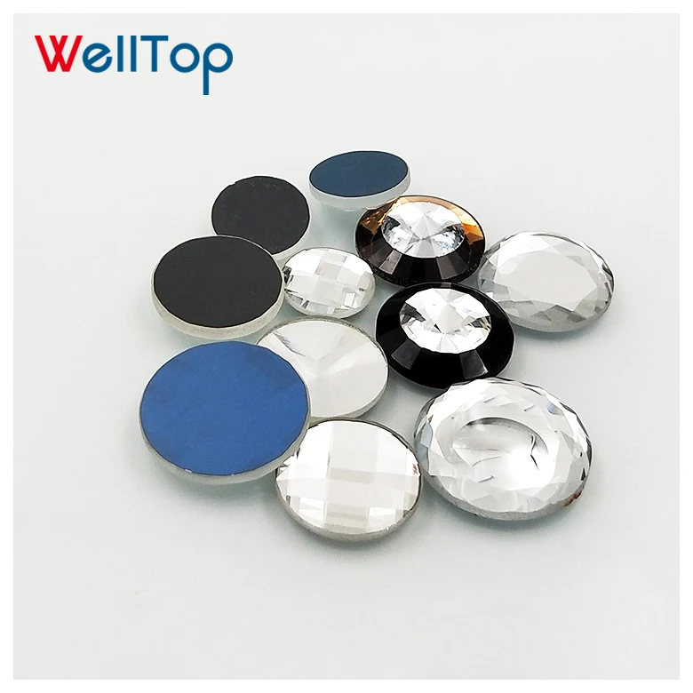 18.025 WELLTOP New Stud Bag Furniture Decoration Buckle Diamond Sofa Nail Upholstery Nails Rhinestone Glass Crystal Buttons