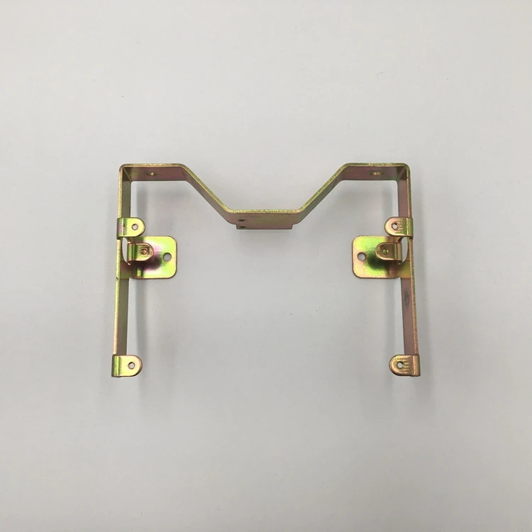 Custom Sheet Metal Fabrication Made Stamping Zinc Plated Metal Support Bracket