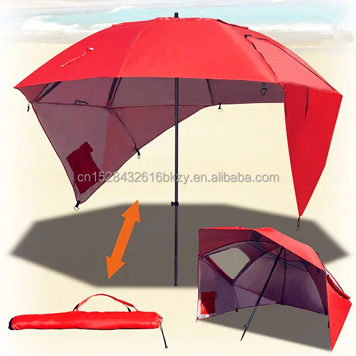Portable Beach Parasol And Camping Umbrella UV Resistant Windproof 200cm FEATHER