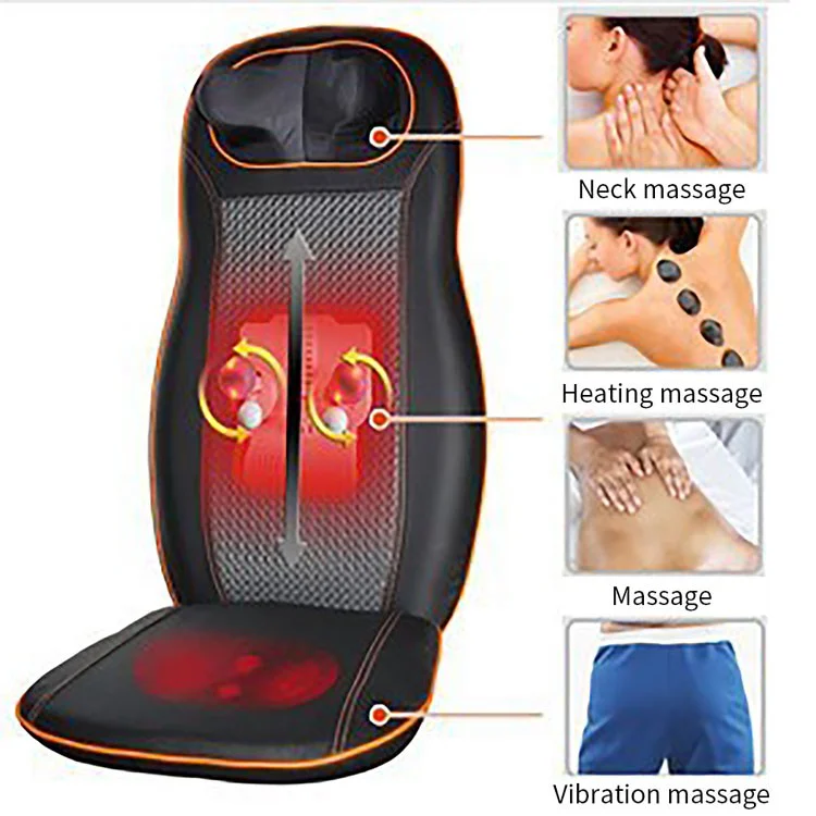 Car seat neck cushion 3d massage cushion shiatsu back massager