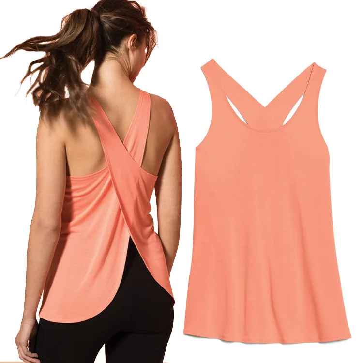 2025 Best Seller Breathable quick dry Polyester Custom Logo Yoga Women Girls body slim Sleeveless Blouse Vest