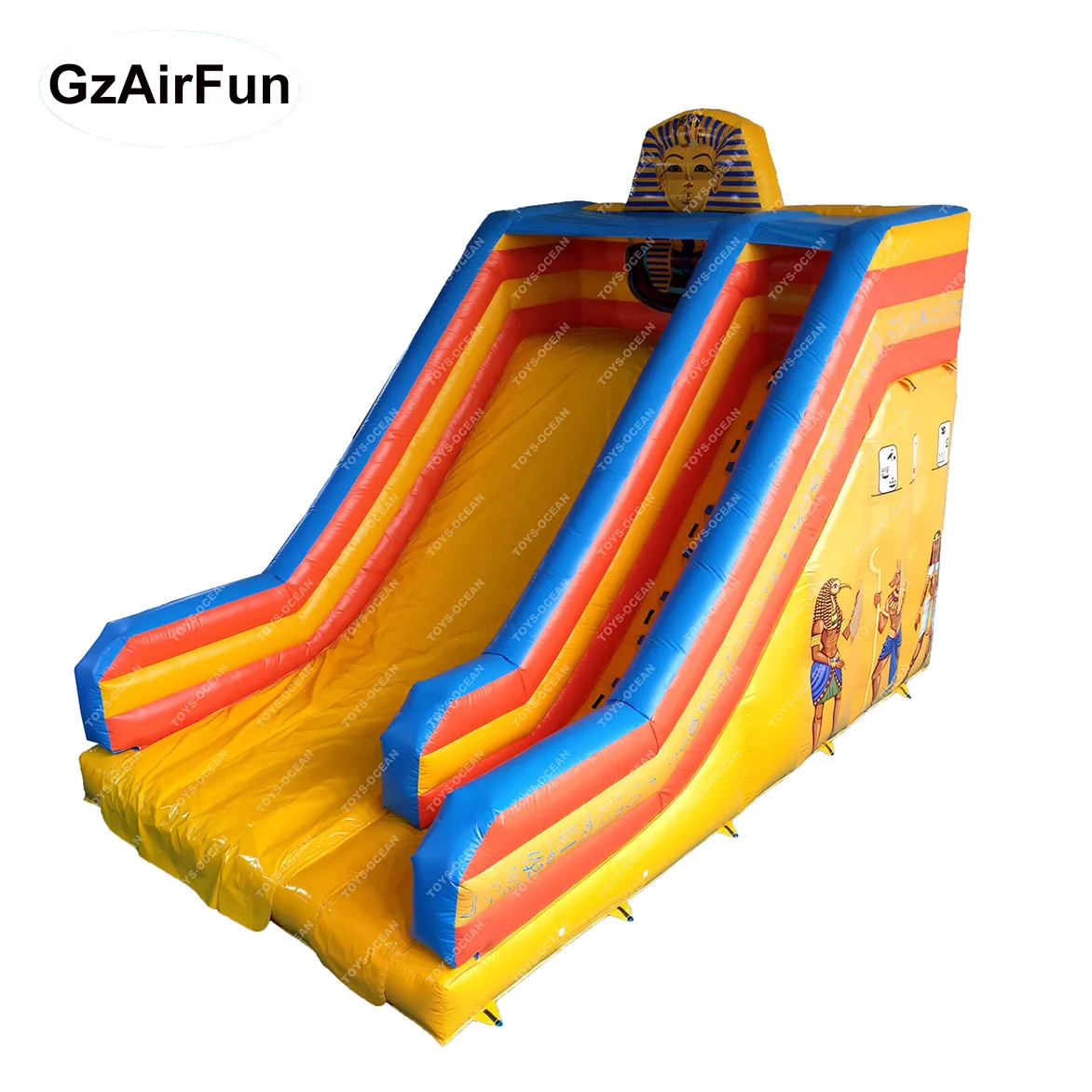 Customized commercial indoor and outdoor playground single slide inflatable slide kids dry slide