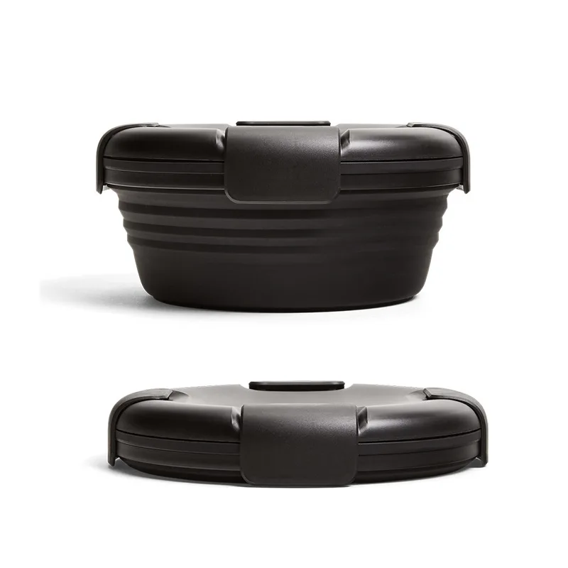 New Arrival 1100ML Silicone Foldable Fresh Keeping Lunch Box Portable Food Storage Container for Adult and Kids