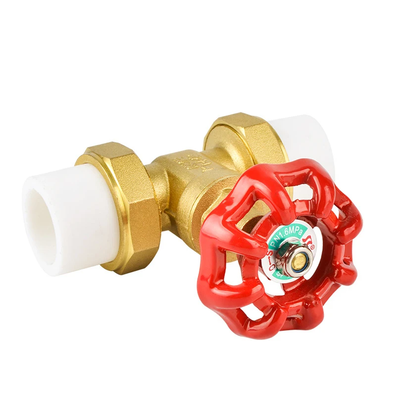 DN15-DN50 Female Brass Gate Valve Ppr Manual Lift Brass Gate Valve For Water Supply System