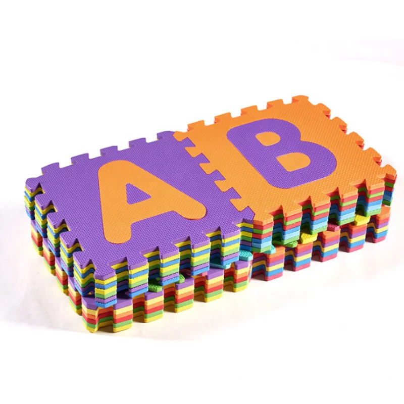 Hot sale kids EVA floor mats puzzle interlocking alphanumeric baby crawling Mats EVA anti-Slip Play Mats