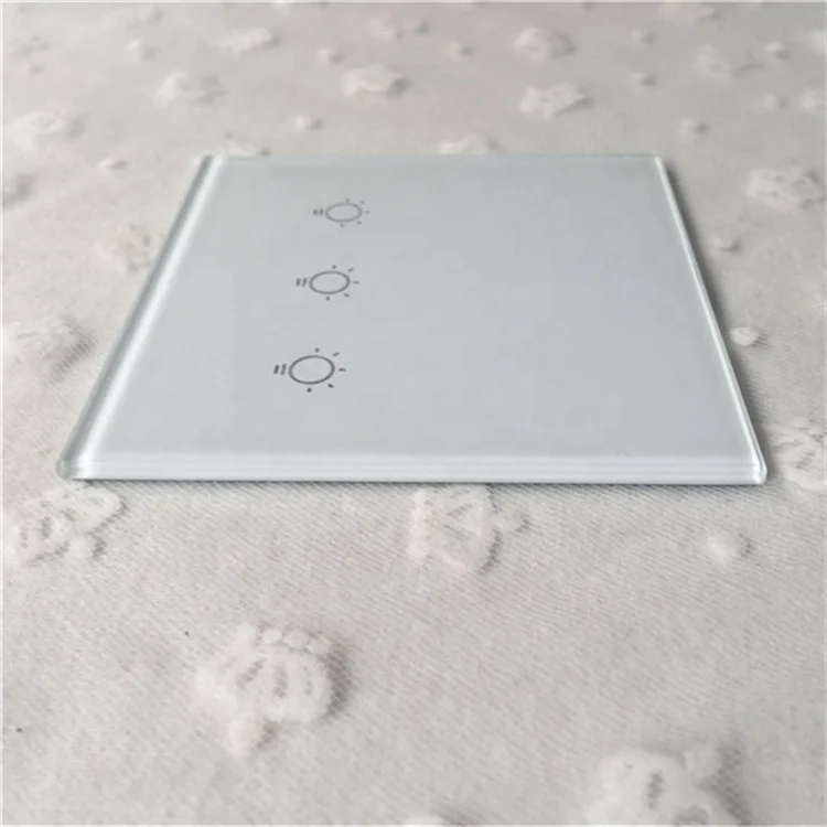 Good Quality Touch Light Wall Switch Crystal Toughened  Glass Panel