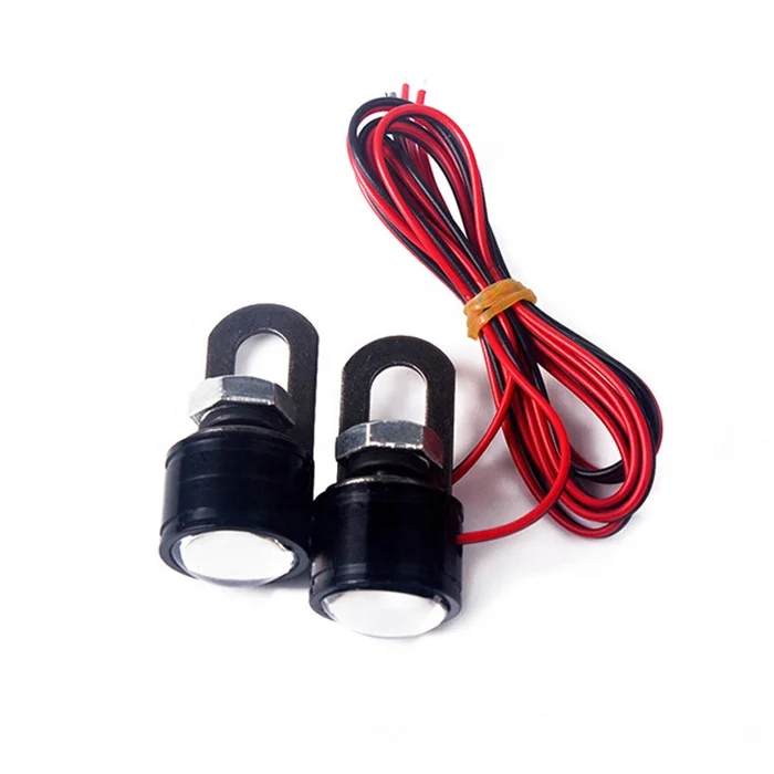 3W 12V White Red Green Blue Yellow Mini Size Motorcycle Grill Strobe Light car LED Flashing Eagle Eye Lamp