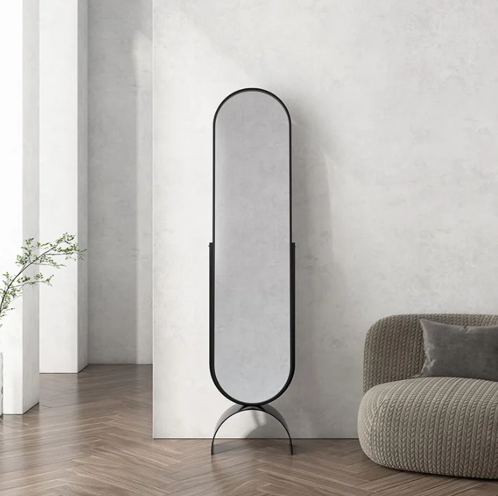 Bedroom Girl Floor Looking Thin and Narrow Dressing Mirror Simple Light Luxury Living Room Home Corner Full Body Mirror