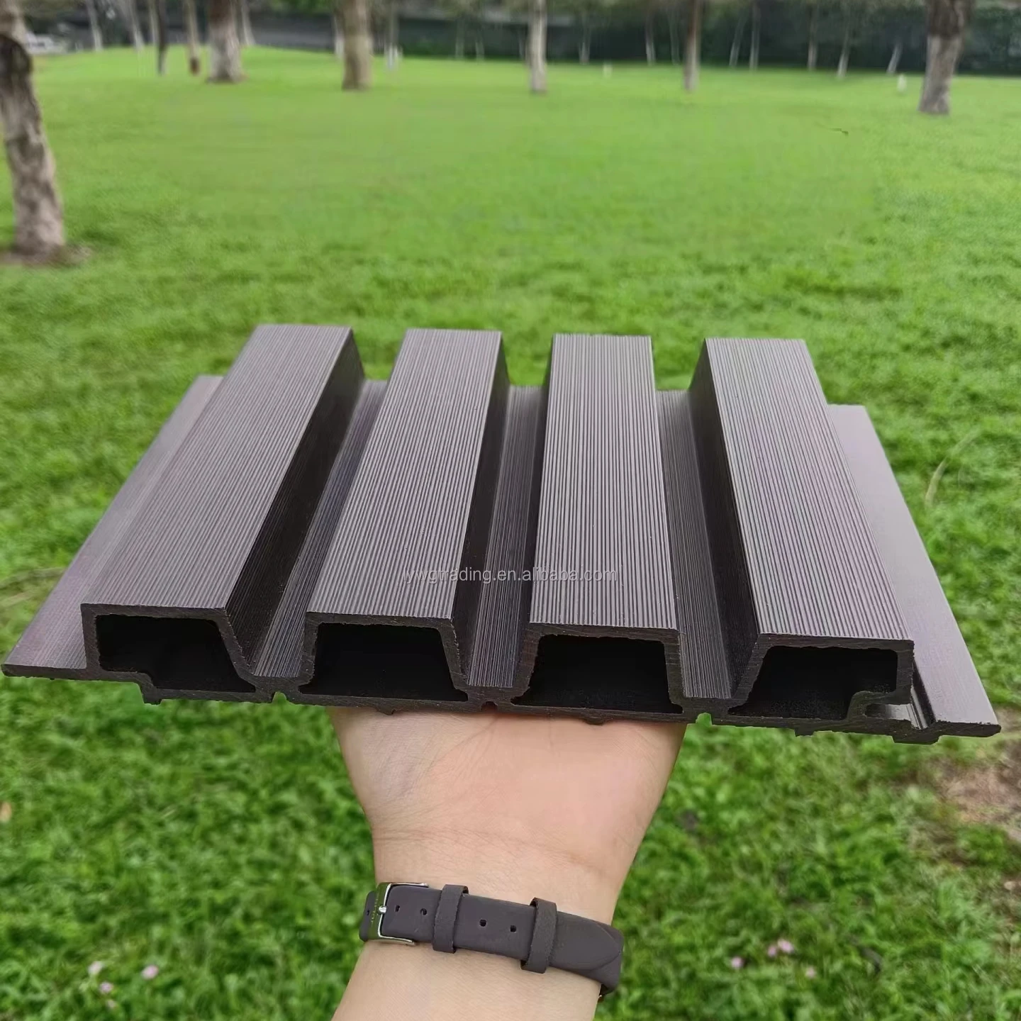 Exterior WPC High Quality Wholesale Eco Friendly Waterproof Building Material Durable Weather Resistant Pe Wood Plastic Sheet