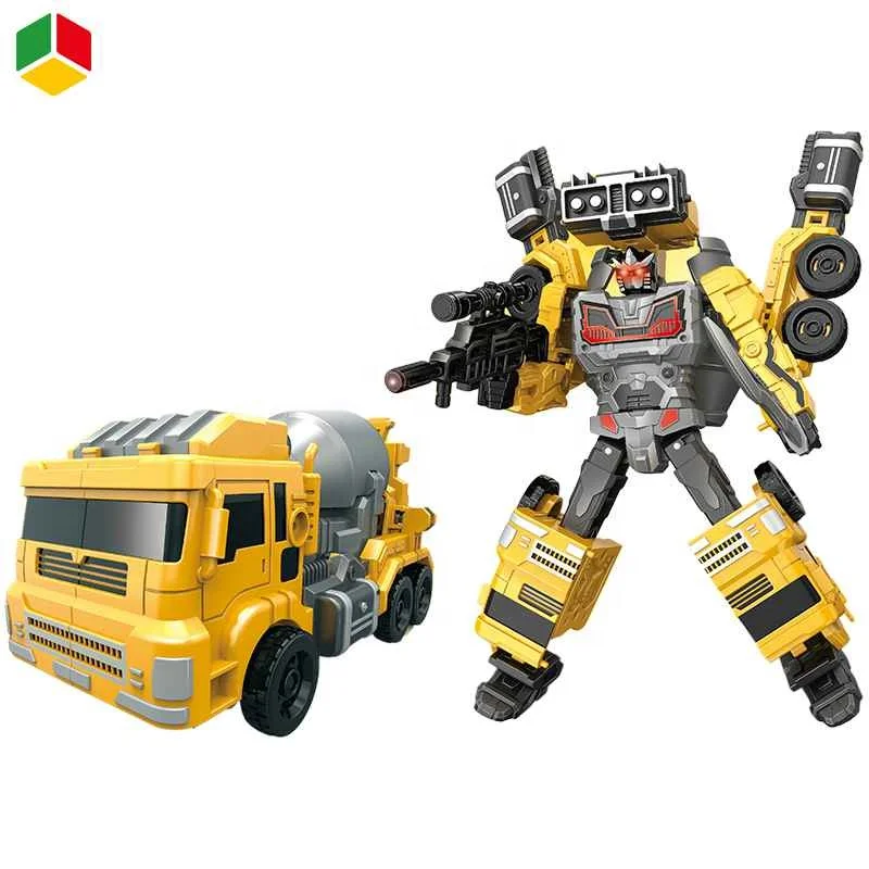 Новый Детский пазл QS Подарочная игрушка 6-в-1 масляный танк грузовик-трансформер механическая техника транспортные средства игрушки-роботы-трансформеры