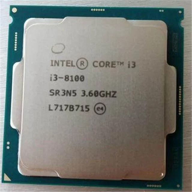 for Hottest sale  desktop computer cpu processor intel core i3 8100