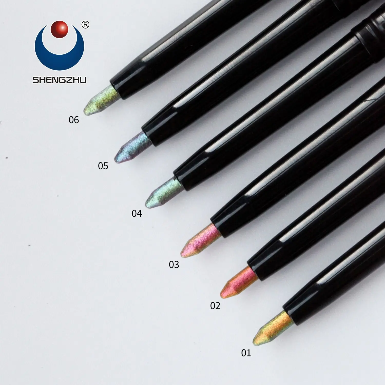 on promotion hot sale popular chameleon eyeliner waterproof eyeliner color shifting duochrome eyeliner pen customer logo