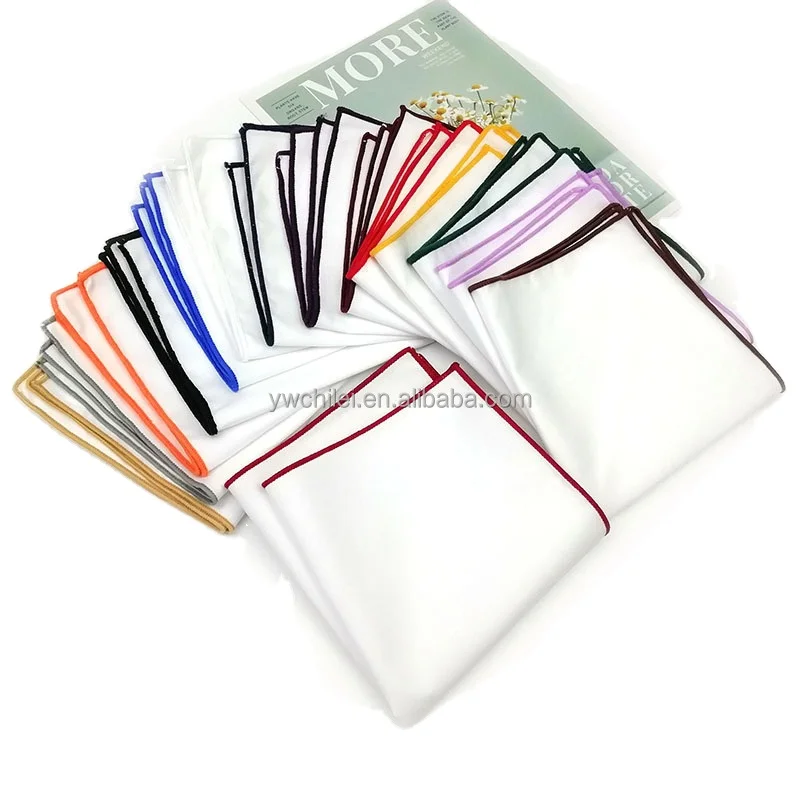 Мужское цветное хлопковое белое полотенце с боковым