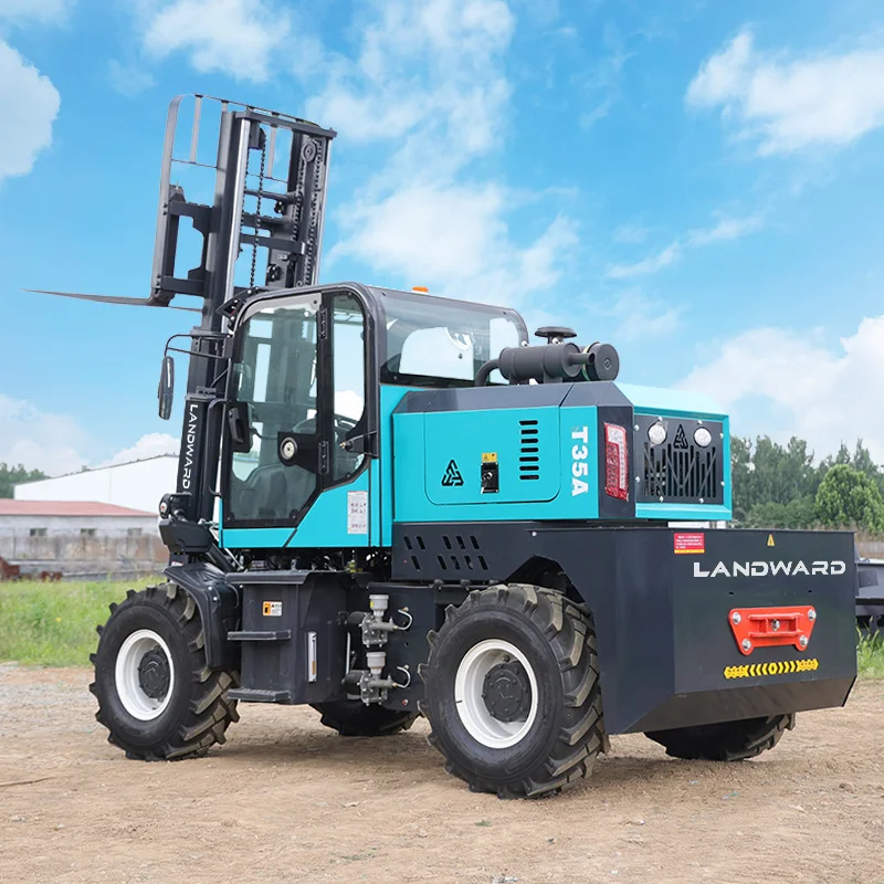 Factory Forklift 4WD 3.5 Ton 5 Ton Outdoor Off-Road All Terrain Forklift With EPA Euro 5 Engine Diesel Forklift