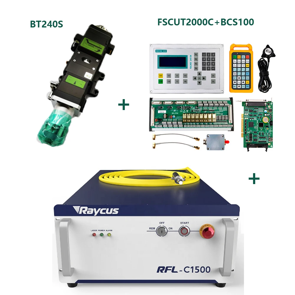 Raycus 3000 Вт волоконно-лазерный источник для резки металла BM111 + Fscut2000 BCS100 строительной отрасли