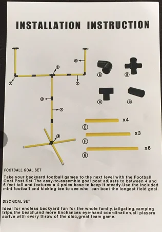 2-in-goal game set ,outdootgame,garden game for kids and family