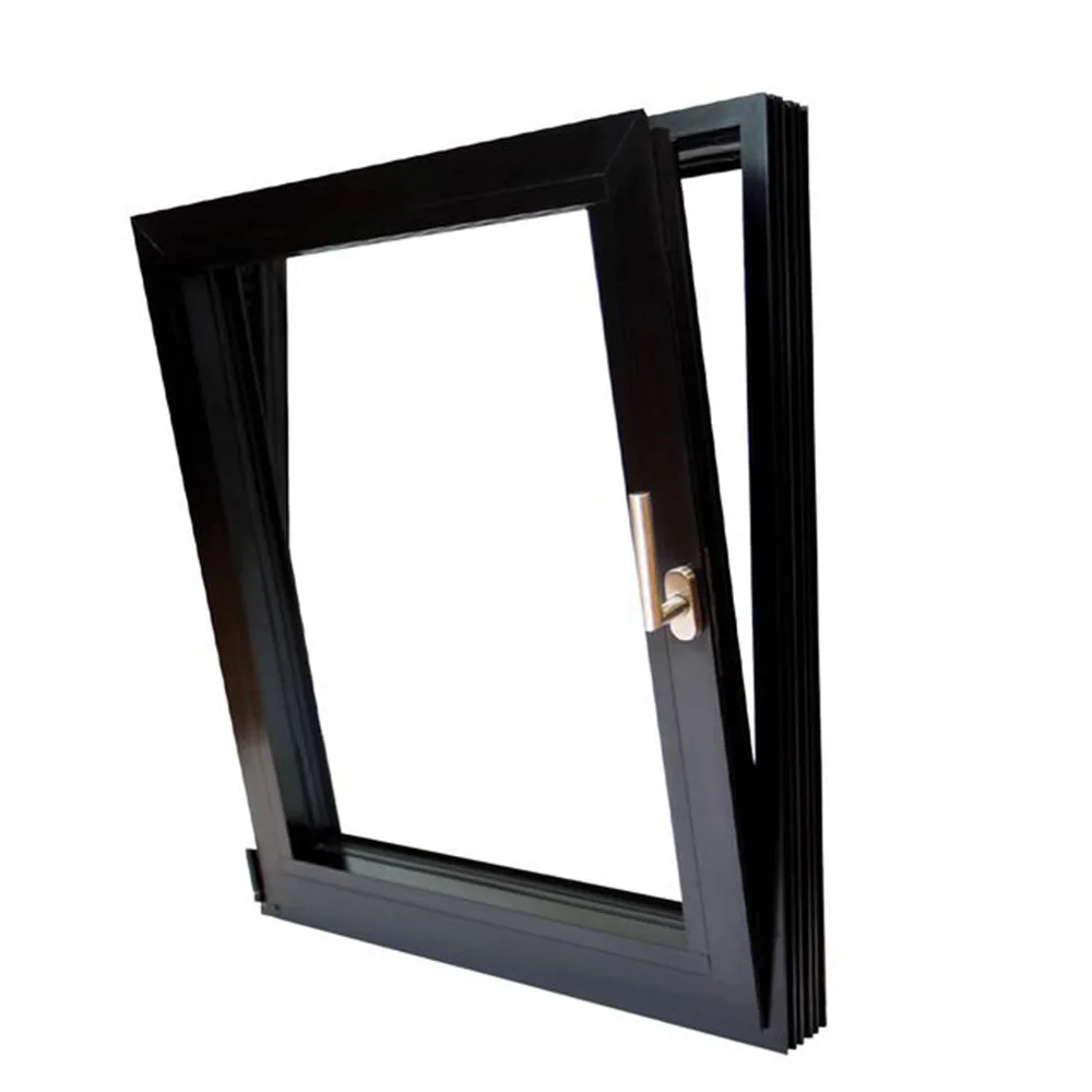 Modern Design Hurricane Proof Aluminum Hung Window Thermal Break Double Glazed Awning Windows For Villa House